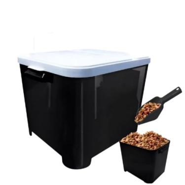 Imagem de Container Porta Ração Para Cachorro E Gato Pet 15KG + Pá Dosadora(6 Kg)