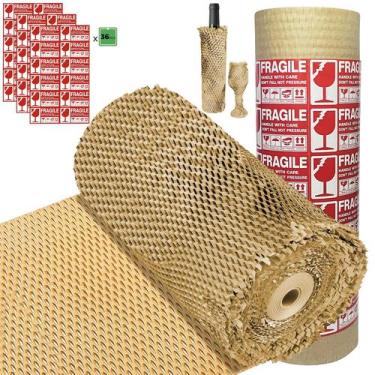 Imagem de Papel de embalagem KUOFENV Honeycomb 15cm x 85m ecológico