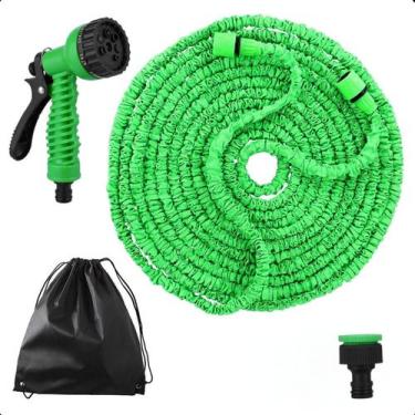 Imagem de Mangueira Compacta Retrátil Azul 15m  Para Jardim e Limpeza - LIPPIN