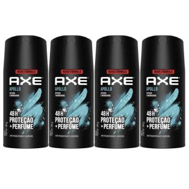 Imagem de Kit Desodorante Antitranspirante Aerosol Axe Apollo 150ml - 4 Unidades