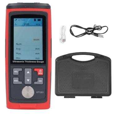 Imagem de Fafeicy Medidor de Espessura de Ultrassom de Alta Precisão Medidor de Medidores de Medição de Metal de Vidro de Plástico de 1,00 a 300,0 Mm Aplicações Industriais