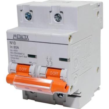 Imagem de Disjuntor 2X80A 10Ka-220V Curva C N10-2P80