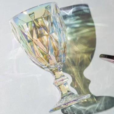 Imagem de Kit c/ 12 Taça Diamante 340ML Casamento Buffet Rainbow Mesa - PRATICAS