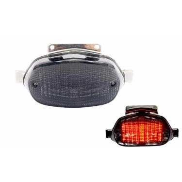 Imagem de TOPZONE Adequado para Suzuki 2001-2003 GSX-R600; 2000-2003 GSX-R750; 2001-2002 GSX-R1000; luz traseira de freio de LED com função de indicadores de seta integrada (moke)