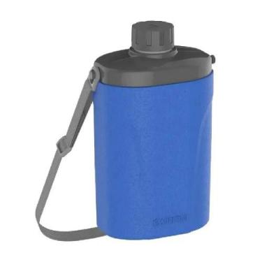 Imagem de Cantil Térmico Safári Soprano Com Alça Azul 1 Litro