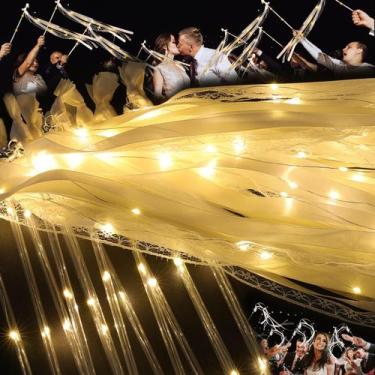 Imagem de Varinhas de casamento, flâmulas de fita com luz LED, 25 unidades  HUIZ