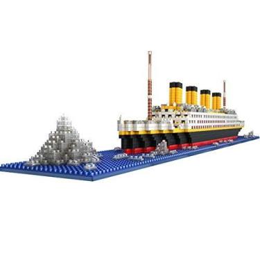 Imagem de KKXX Titanic Micro Building Block Kits, 1860 Peças Titani
