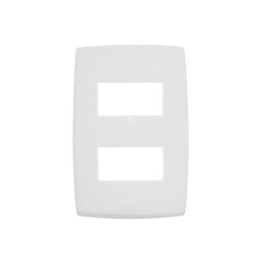 Imagem de Placa para 2 Postos Separados 4x2 Pialplus Branca - Pial Legrand