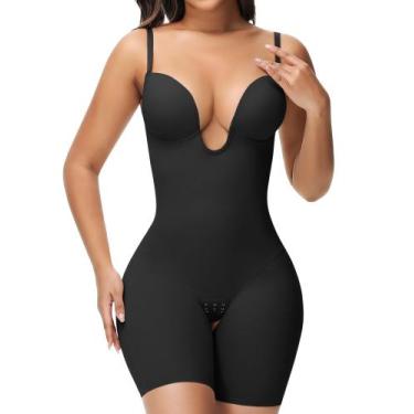 Imagem de Macacão Shapewear SHAPSHE U Plunge Strapless Tummy Control