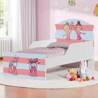 Imagem de Cama Infantil Tick Bailarinas Meninas Com Colchão - CASA H