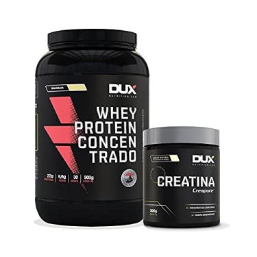Imagem de Kit 1 Whey Concentrado 900g Sabor Baunilha + Creatina Creapure 300g - Dux Nutrition