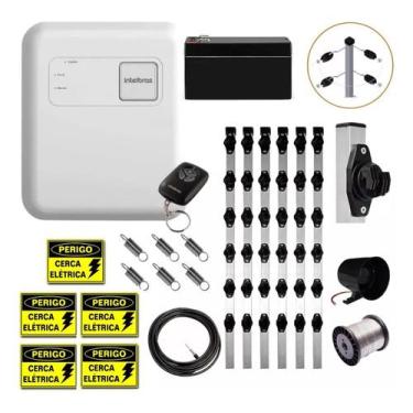 Imagem de Kit Completo de Cerca Elétrica com Central de Choque e Hastes Industri