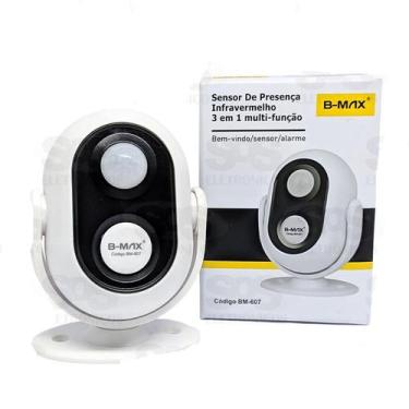 Imagem de Sensor Presença Infravermelho 3x1Bem Vindo - Alarme - Sensor - B-Max