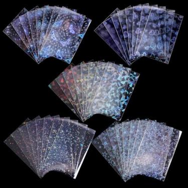 Imagem de 400 peças de capas para cartões fotográficos Kpop 58 × 89 mm capas para cartões fotográficos piscantes a laser sem PVC e sem ácido para cartões de fotos de álbuns Kpop