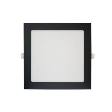 Imagem de Painel De Led Blumenau Slim Quadrado De Embutir 18w Bivolt Preto 4100k Luz Neutra