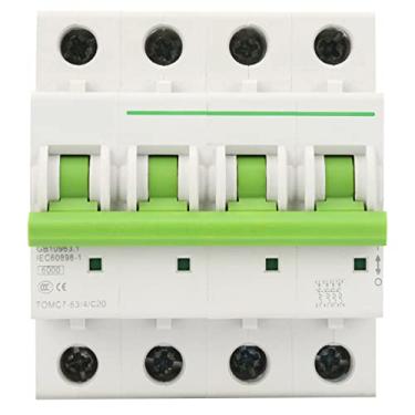 Imagem de Disjuntor Miniatura TOMC7-63 4P C Tipo 6KA Com Proteção contra Sobrecarga e Curto-circuito, para Edifícios Residenciais, Industriais e Comerciais (20A)