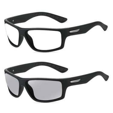 Imagem de Óculos de segurança com lentes completas envolventes com leitores fotocrômicos óculos de leitura esportivos com ampliação de segurança para homens e mulheres (preto, 2,5, multiplicador_x)