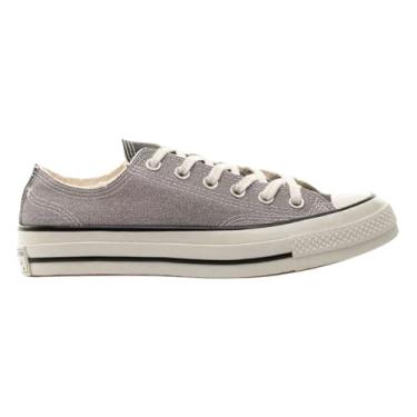 Imagem de Tênis Converse All Star Casual Ox | Cano Baixo, Casual, Dia a dia, Moda, Original. (Cinza/Off White, BR, Adulto, Numérico, 35)