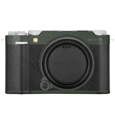 Imagem de X-M5 Adesivo de câmera anti-arranhões revestimento protetor de corpo película protetora capa de pele para FujiFilm X-M5 XM5 (couro verde + couro preto)