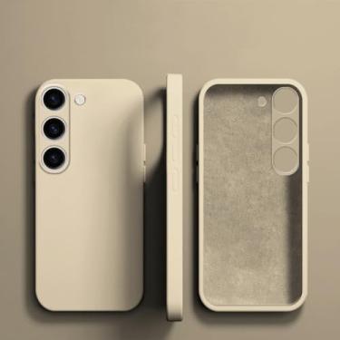 Imagem de Capa de silicone líquido para Samsung Galaxy A56 A55 A35 A34 A54 A15 A53 A73 A23 A32 A52 A51 A31 4g 5g Cobertura total macia (para A35/KaQi)