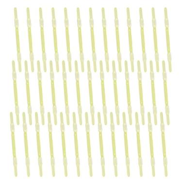 Imagem de PATIKIL 40 peças de grampos de encadernação de papel de folha solta, organizadores de papel de plástico amarelo, fixadores de caderno, clipe reutilizável para fichário de pinos para documentos de