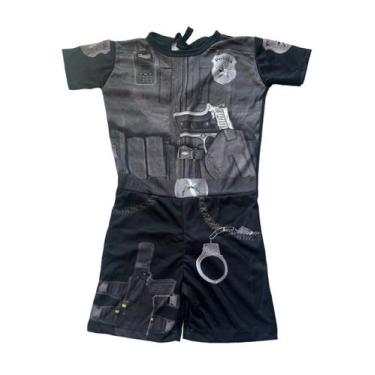 Imagem de Fantasia Infantil Policial Profissões Halloween Carnaval - Kids, G, Po