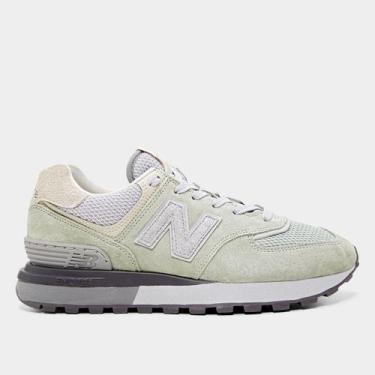 Imagem de Tênis Couro New Balance NB 574 Legacy, Verde claro, 42