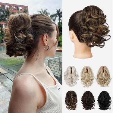 Imagem de Extensão de rabo de cavalo REECHO HP001 Curly Wavy Chocolate Brown