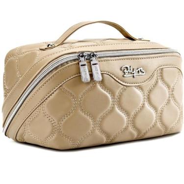 Imagem de Bolsas de maquiagem de viagem para mulheres Bolsa de cosméticos: conju