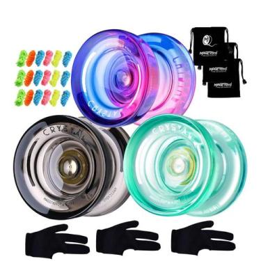 Imagem de Pacote responsivo Yoyo MAGICYOYO K2 Crystal de 3 com acessórios