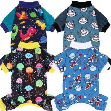 Imagem de Pijama para cães XPUDAC para cães pequenos, menino e menina, tamanho X