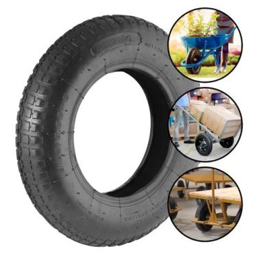 Imagem de Pneu Carrinho De Mão Pedreiro Obra Construção Oferta Resistente Nove54