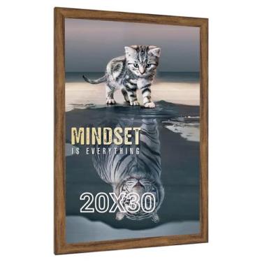 Imagem de Porta-retratos JDZIVTOP Castanho rústico 51x76 cm 20x30"