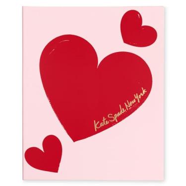 Imagem de kate spade new york Small Concealed Spiral Notebook, 8.25" x 6.75" Journal Notebook with 112 Lined Pages, Sweet Hearts