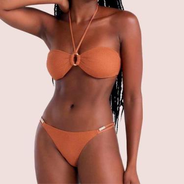 Imagem de Calcinha Biquini Tiras Duplas Feminina Confortável - She, Preto, G