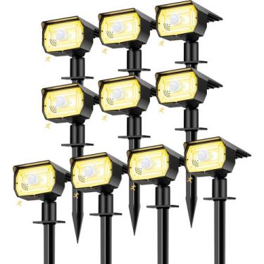 Imagem de Spot Lights Solar Nipify, pacote com 10 sensores de movimento à prova 