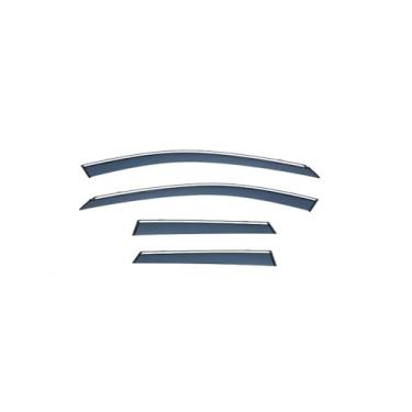 Imagem de GRJQRKHZ Defletor de janela lateral do carro para V&olvo Xc60 2018-2023 Weathershied viseira de porta vento sol proteção chuva janela lateral defletores de vento