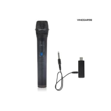 Imagem de Microfone de karaokê sem fio SOMOS MIKI IMPORTS USB Preto - Lightbek O