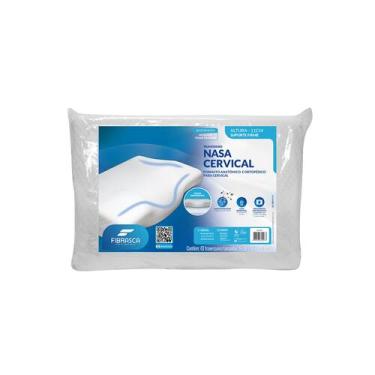 Imagem de Travesseiro Para Dor Na Coluna Cervical - Ciatico - Branco - Fibrasca