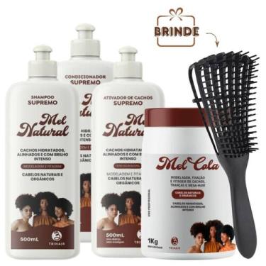 Imagem de Kit Sh + Cond Mel Natural + Ativador + Mel cola 1kg Trihair