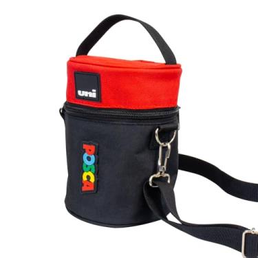 Imagem de POSCA Bag - Estojo Avulso para Canetas e Marcadores POSCA - Material Resistente, Zíper Duplo, e Alça de 60cm - Compacto e Prático para Transporte e Organização - 1 unidade