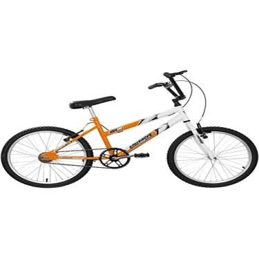 Imagem de Bicicleta de Passeio Ultra Bikes Esporte Bicolor Aro 20 Reforçada Freio V-Brake Infantil Juvenil Laranja/Branco