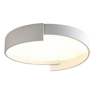 Imagem de Apliques de parede, candeeiro de teto Led, candeeiro de teto revestido de estilo nórdico para cozinha, quarto, quarto principal e sala de jantar, iluminação criativa franzida com atenuação de 3 tons
