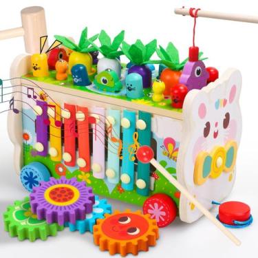Imagem de Montessori Toys Teekdeer 9 em 1 para criança de 1 ano com xilofone