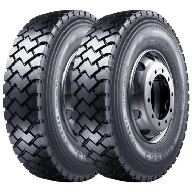 Imagem de Pneu Wanli SDM963 12.00 R24 Aro 24 160/157K 20 Lonas Borrachudo Kit2