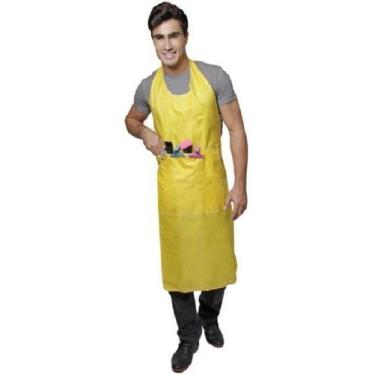 Imagem de Avental de Nylon Emborrachado Longo Com Bolso - Santa Clara, Cinza (19