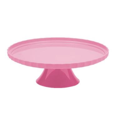 Imagem de Prato De Festa Boleira Porta Doces Aperitivos Com Pé 30cm Enfeite Deco