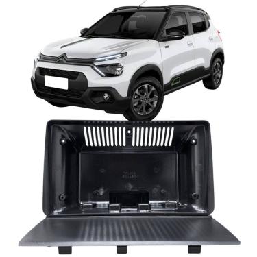 Imagem de Moldura 9 Polegadas C3 2013 à 2021 Preta Painel Central Multimidia Som