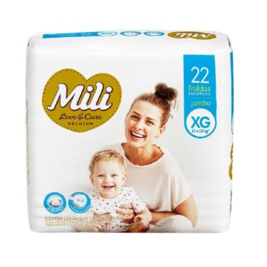 Imagem de Fralda Descartável  Mili Love & Care   Tam XG    22 fraldas
