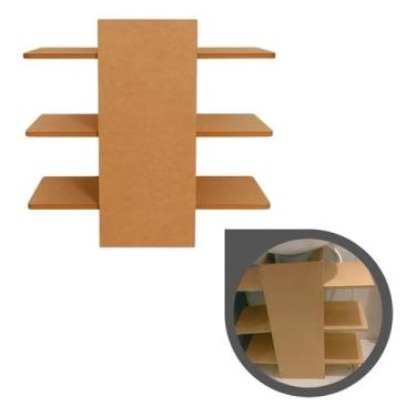 Imagem de Gabinete Armário Para Banheiro Pia 6 Prateleiras Multiuso - Pratic